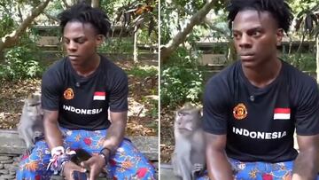 IShowSpeed strikes up unlikely friendship with a monkey in Indonesia