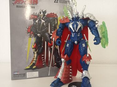 La versión manga de Spawn se luce en este bestial mecha articulado de Todd McFarlane