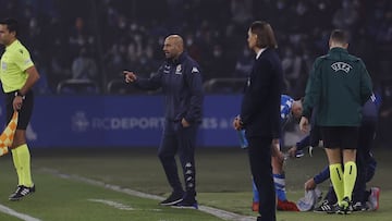 Manuel Pablo elogió a sus jugadores y a la afición del Deportivo.