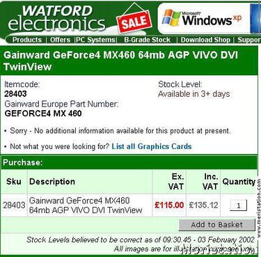 Ya se pueden reservar GeForce 4 de Gainward