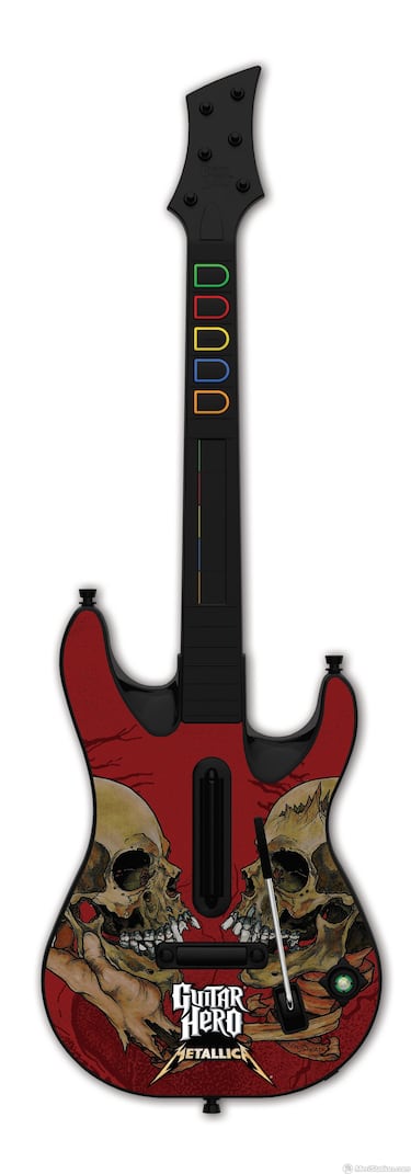 Una calavera de regalo en Guitar Hero Metallica