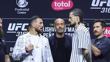 Merab Dvalishvili y Sean O'Malley, en su último cara a cara.