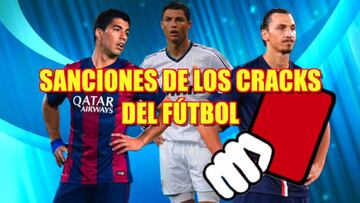 No todo es juego bonito: las mayores sanciones de los cracks