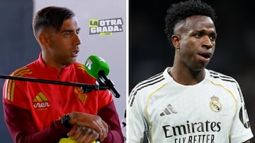 Un jugador del Albacete desvela un suceso con Vinicius en el interior del vestuario tras la derrota del Madrid
