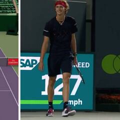 Se burla de su propio error: el peor 'challenge' del tenis