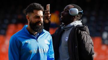 Asier Villalibre con Diarra.