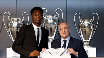 Tchouaméni elige el dorsal de Bale