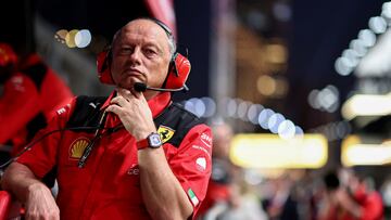 Frédéric Vasseur, jefe de Ferrari, en el GP de Arabia Saudí.