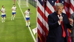 Pulisic celebra un gol con Estados Unidos haciendo el baile viral de Trump
