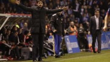 V&iacute;ctor S&aacute;nchez del Amo durante el derbi ante el Celta.