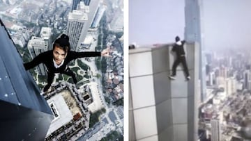Wu Yongning, famoso youtuber, graba su propia muerte al resbalar de un rascacielos. Imagen: YouTube