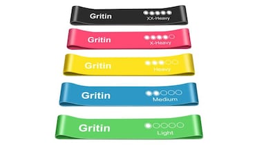 Haz ejercicio en casa con estas bandas elásticas por menos de 11 euros