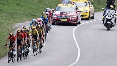 Grupo de favoritos en el Col de la Loze.