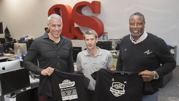 13/12/17 BALONCESTO VISITA AL DIARIO AS DE AUDIE NORRIS Y JOE ARLAUCKAS ENTREVISTA
