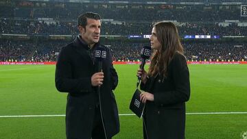 Luis Figo comentarista DAZN.