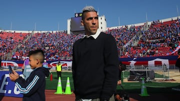 Futbol, Universidad de Chile vs Colo Colo
Fecha 7, Liga de Primera 2025
El jugador de Universidad de Chile Leandro Fernandez es fotografiado previo al partido de primera division contra Colo Colo disputado en el estadio Nacional en Santiago, Chile.
12/07/2025
Jonnathan Oyarzun/Photosport
Football, Universidad de Chile vs Colo Colo
7th turn, First Division League 2025
Universidad de Chile player Leandro Fernandez is pictured before a first division match against Colo Colo at the Nacional stadium in Santiago, Chile.
12/07/2025
Jonnathan Oyarzun/Photosport