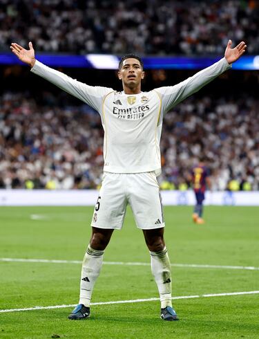 Jude Bellingham celebra el 2-1 al FC Barcelona. 