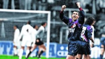 MACHADA EN EL BERNABÉU. Los dos goles de Guilherme hicieron estallar la crisis en el Madrid.