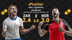 Real Zaragoza vs. CD Mirandés: horario, dónde ver, pronósticos y clasificación