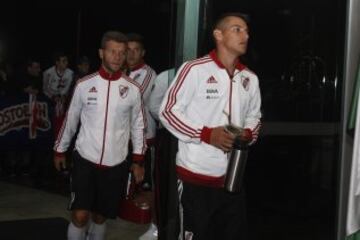 Los jugadores de River Plate arriban a Medellín.