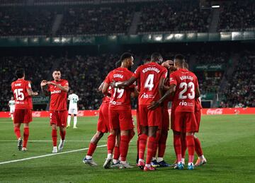 0-1. Matheus Cunha celebra el primer gol.