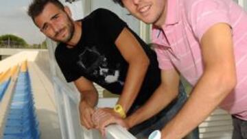 <b>MENTALIZADOS. </b>Pecci y David González quieren aprovechar la oportunidad como titulares que tendrán en El Ejido.