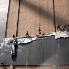 Retirado el póster de LeBron en Cleveland tras su marcha a L.A.