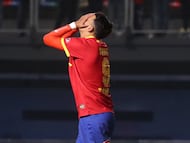 Futbol, Union Espanola vs Cobresal.
Fecha 10, Liga de Primera 2025.
El jugador de Union Espanola Matias Suarez es fotografiado contra Cobresal durante el partido de primera division disputado en el estadio Bicentenario de La Florida en Santiago, Chile.
02/05/2025
Jonnathan Oyarzun/Photosport
Football, Union Espanola vs Cobresal.
10st turn, 2025 First division league.
Union Espanola’s player Matias Suarez is pictured against Cobresal during the first division match held at the Bicentenario de La Florida stadium in Santiago, Chile.
02/05/2025
Jonnathan Oyarzun/Photosport