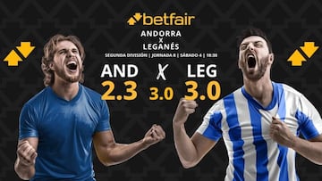 FC Andorra vs. CD Leganés: horario, dónde ver, pronósticos y clasificación