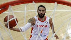 Ricky Rubio, durante el partido contra Polonia.