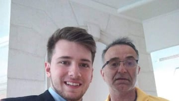 Luka Doncic, junto a Mirko Milicevic.