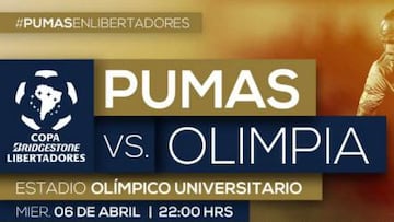 Pumas vs Olimpia, (4-1): resumen del partido y goles