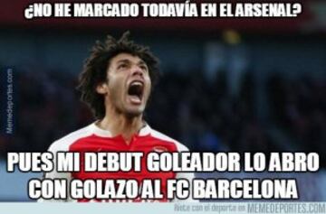 Los memes más divertidos del Barcelona-Arsenal de Champions