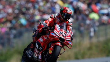 Bagnaia, con la Ducati en Brno.