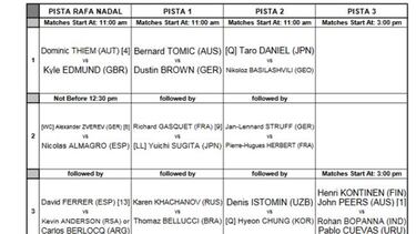 Monta?¨¦s, Almagro y Granollers, a segunda ronda; Robredo cae