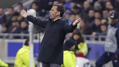 Calleja en el partido ante el Olympique de Lyon. 