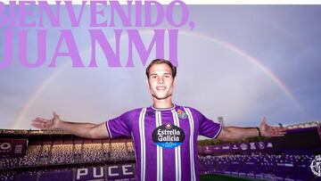 Juanmi Latasa firma por el Real Valladolid hasta 2029