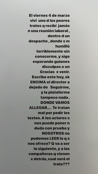 Candela Pe?a, indignada por el trato en una reuni車n laboral: ※Se me humill車 terriblemente§