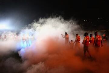 West Ham celebrations after the last game at the Boleyn Ground