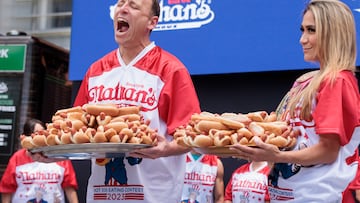 Impressive record of Joey Chestnut, multi-year winner of Nathan's hot dog eating contest