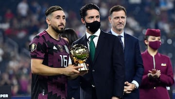 H&eacute;ctor Herrera, mejor jugador de la Copa Oro. 