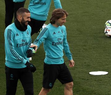 Benzema y Modric.