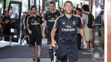 14/07/19 CONCENTRACION REAL MADRID PRETEMPORADA GIRA MONTREAL 
 HAZARD ISCO GARETH BALE