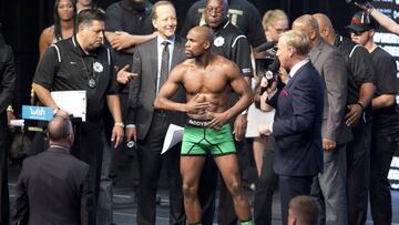 El boxeador estadounidense Floyd Mayweather.