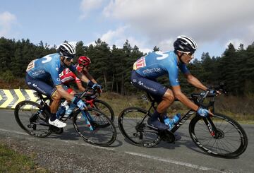 Marc Soler, Alejandro Valverde y Carapaz  