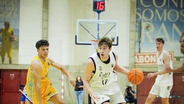 Egor Amosov, alero del Real Madrid, ante el Gran Canaria.