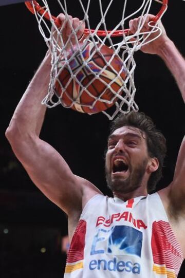 Semifinal del Eurobasket 2015. Partido España-Francia.
Pau Gasol.  