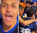 Alexis muestra cómo fueron los festejos en el Inter y deja un emotivo mensaje