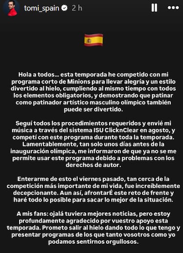 Mazazo para Guarino: sin programa corto por el copyright a una semana de los Juegos