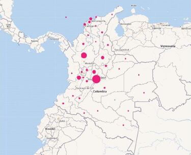 Mapa de casos y muertes por coronavirus por departamentos en Colombia: hoy, 14 de julio